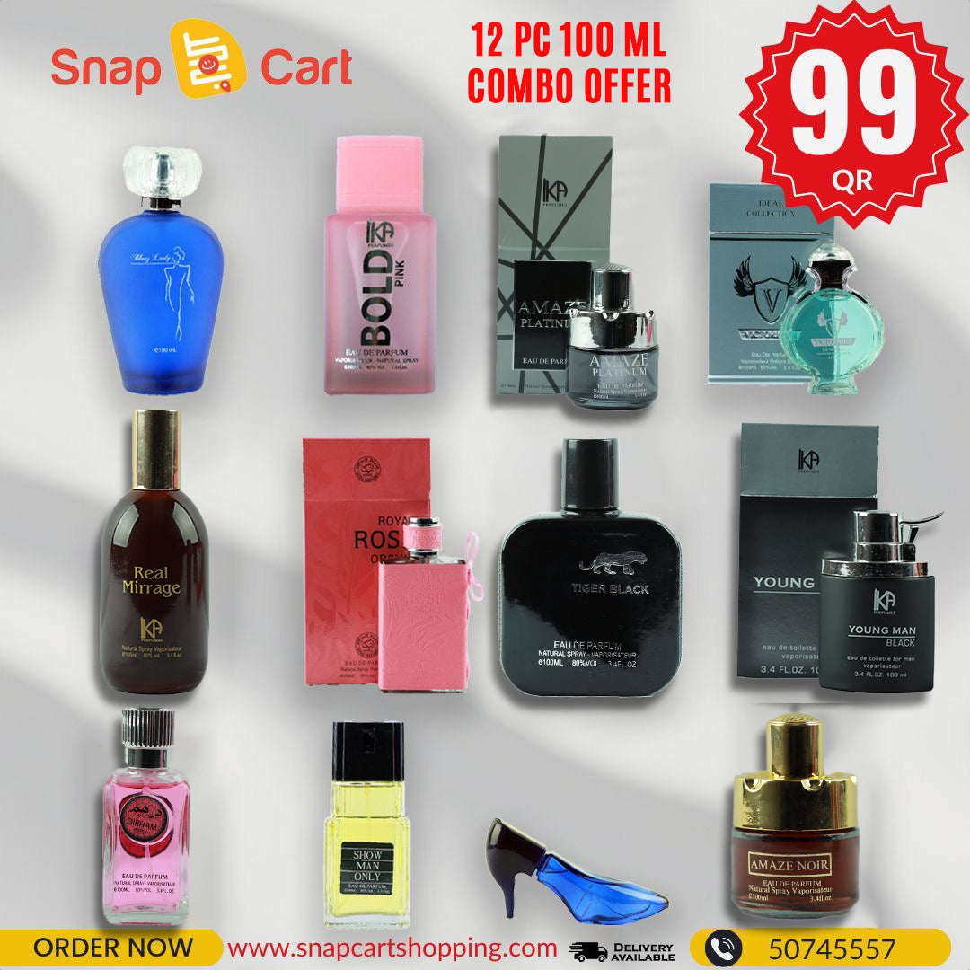 100 ml Perfume combo- 12 pcs