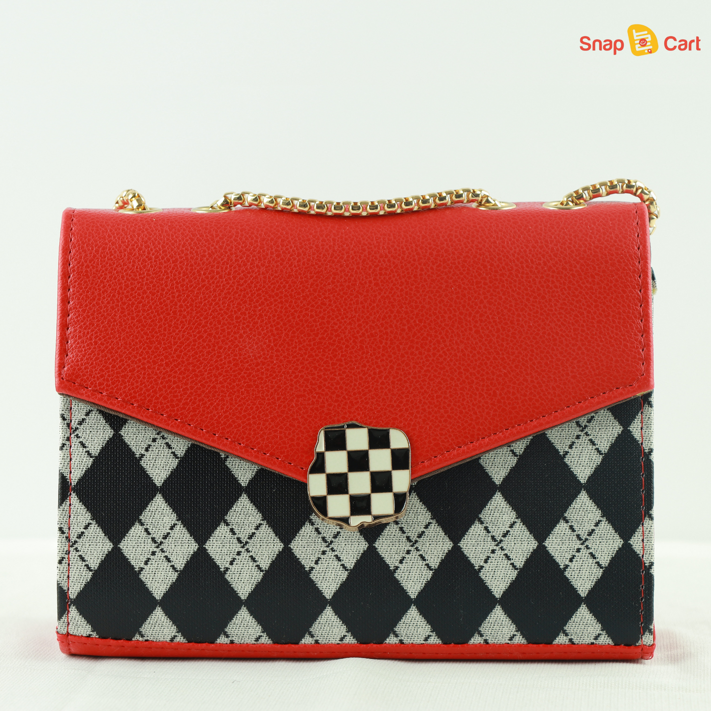 Red and Black Women Sling Bag