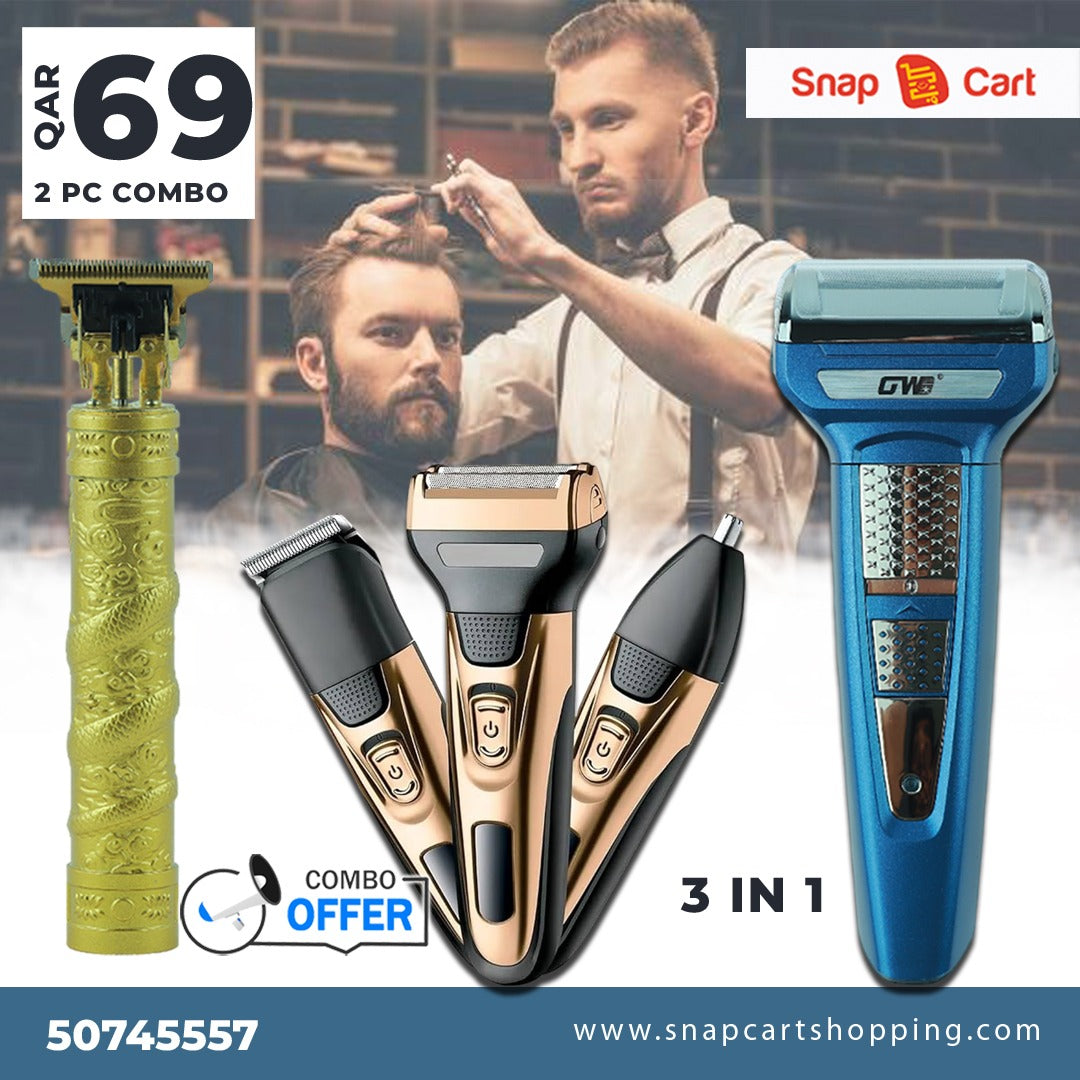 3 in 1 Men's Grooming Set Combo