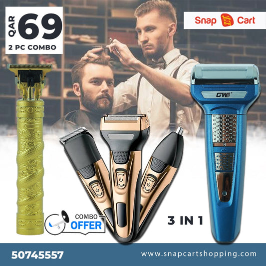 3 in 1 Men's Grooming Set Combo