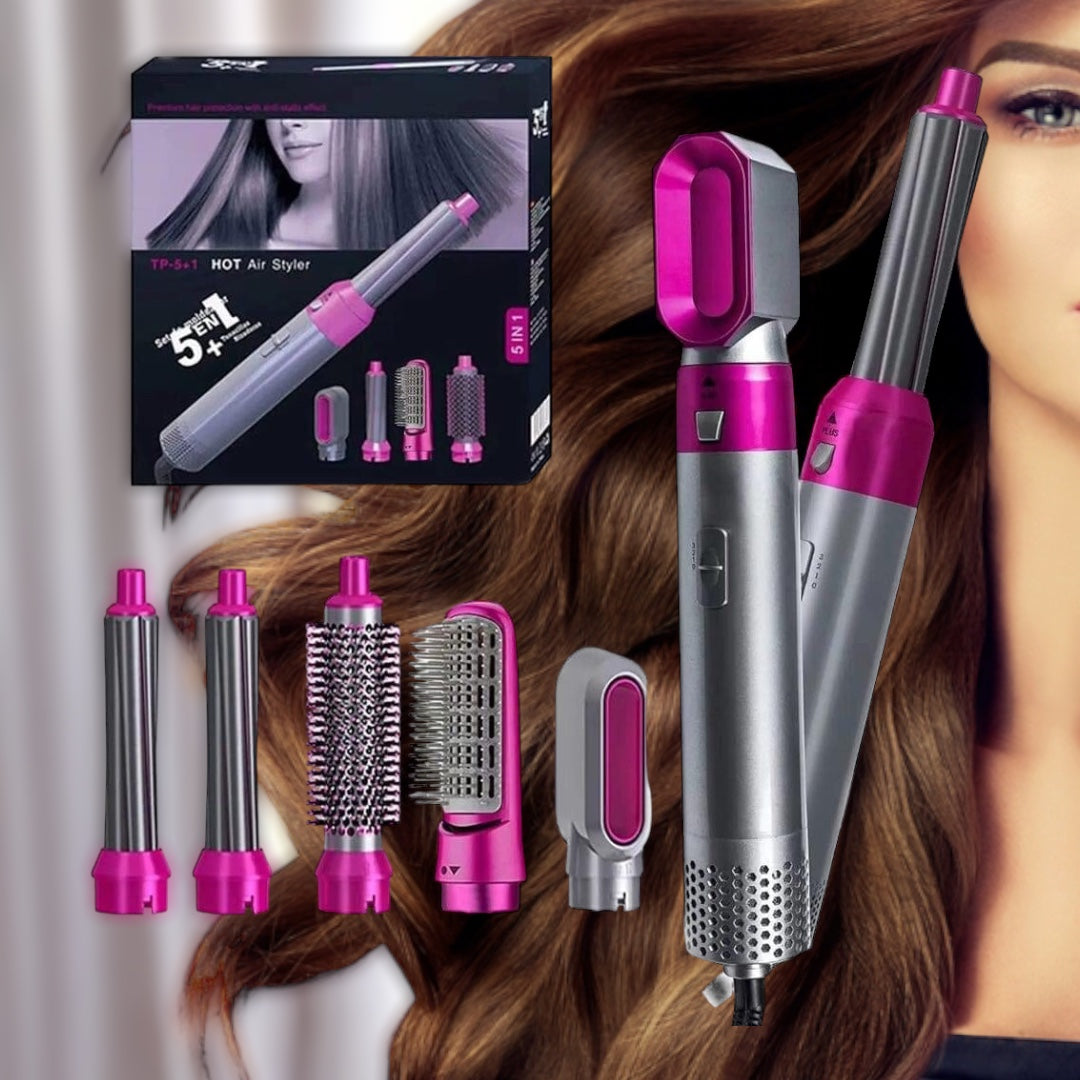 Hair Dryer Comb, Professional 5 in 1 Multifunctional Hair Curly